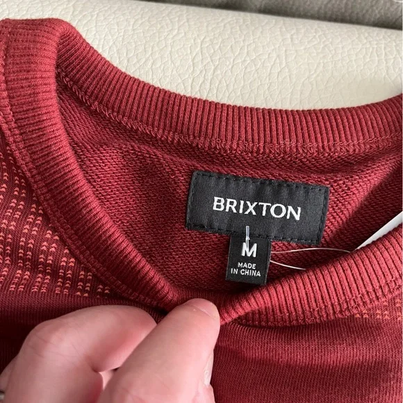 NWT - Brixton Men’s Hilt Stripes Crew Oversized Sweatshirt - Size M - Picture 7 of 8